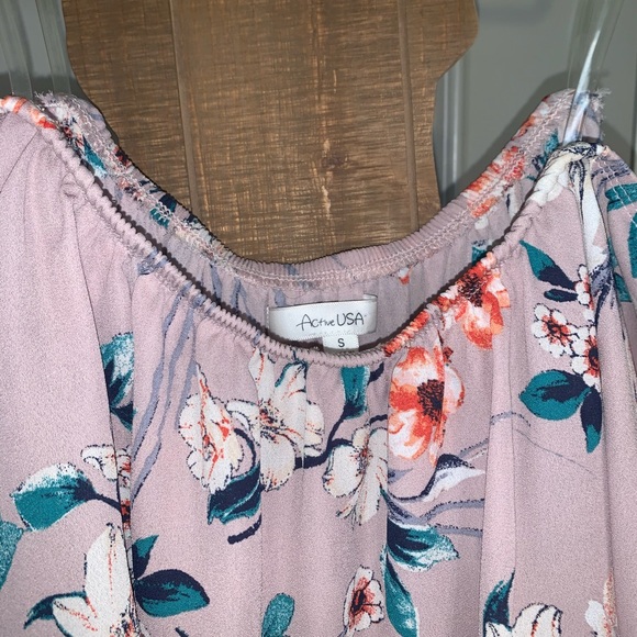 Floral off the shoulder jumpsuit - Picture 4 of 5